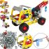 Children's metal construction kit KLQ X638-4 5in1 for 244 parts, An educational kit for assembling cars from 6 years old for children