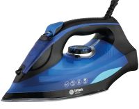 Electric steam iron Bitek BT-1321B 3 modes with ceramic soleplate for ironing Vitek clothes for laundry with self-cleaning function from the mains Blue