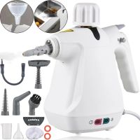 Вертикальный ручной паровой отпариватель Steam Cleaner TB958 с 6 насадками для уборки, Пароочиститель парогенератор Тоби DF-958 350мл от сети