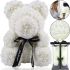 Little Teddy Bear made of artificial 3D Roses Teddy Bear de Luxe 25 cm White, Teddy bear