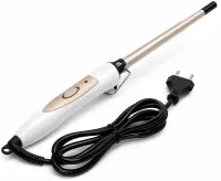 Curling iron for afro curls Promozer MZ-2218 9 mm thin afro for curling and styling hair, ceramic small forceps with indicator and stand 35W