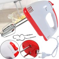 Ручной кухонный миксер Domotec R-6633W 260W для замешивания и взбивания теста с 2 видами насадок, Тестомес Домотек R.6633W 7 скоростей от сети
