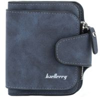 Женский замшевый кошелек Baellerry Forever Mini N 2346 Navy Blue женское мини портмоне на 10 отделений для купюр и мелочи 10.5Х11.5 см Синий