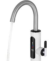 Проточный водонагреватель Delimano RY-022 с LCD дисплеем и индикатором температуры, Электрический нагреватель в виде крана 220V нижнее подключение