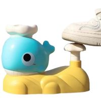 Детский игровой набор фрисби Whale Frisbee 9965A с 2 сачками и 6 тарелками, Игрушка катапульта JQ-269 для запуска летающих тарелок VN-640 для детей
