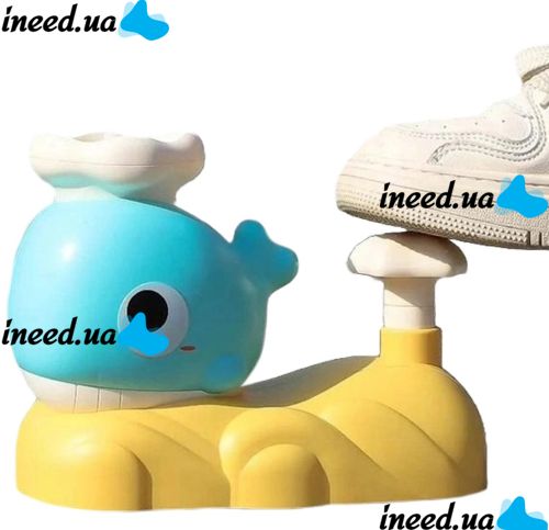 Детский игровой набор фрисби Whale Frisbee 9965A с 2 сачками и 6 тарелками, Игрушка катапульта JQ-269 для запуска летающих тарелок VN-640 для детей