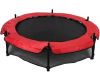 Детский батут Tilly BT-RJ-0072 140 см до 60 кг с защитной сеткой и мягкой обшивкой, Круглый батут YH-D007 на пружинах для дома и улицы для детей