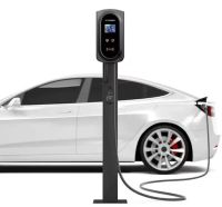 Автомобильное зарядное для электромобилей Type 2 iDome ID-7000S EV на 3 фазы 7 кВт 32A 380V с LCD дисплеем, 3х фазная зарядка для автомобиля 7 kW IP54