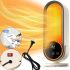 Electric Ceramic Heater Fan Heater Heating Fan E68S 1200W, Portable Electric Heater 2 Modes with Remote Control for Home