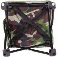 Туристическая складная табуретка Stool Folding Table ZDY01 до 130 кг с чехлом, Раскладной стул 28x28x24 см для рыбалки и пикника Камуфляжный