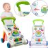 Дитячі розвиваючі ходунки каталка Qichun Toys 696-R15 2в1, Дитячий ходунок Children Music Walker на коліщатках з музичними ефектами для дітей