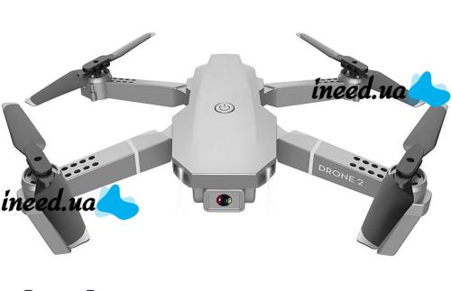 Профессиональный складной квадрокоптер Rias Drone 2 E68 с Wi-fi камерой 720p и пультом ДУ, Дрон коптер N18 wifi на радиоуправлении в кейсе Серый