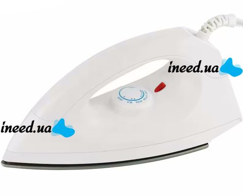 Ручной паровой утюг Royal Deluxe Dry Iron YPF-2003A с тефлоновым покрытием для сухой глажки одежды, Электрический 1000W с регулятором температуры
