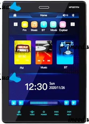 Вертикальная автомагнитола Tesla Style CML-PLAY 9510A 1Din 1GB/16GB с экраном 9.5" дюймов, Магнитола Android GPS Wi-Fi Bluetooth USB с пультом ду