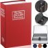 Metal safe in the form of a book The new English dictionary with 2 keys for storing money and valuables, Book safe dictionary with lock and key
