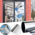 Proffilms Silver 20 2m x 60cm self adhesive mirror window film for sunlight protection, Tinting 200x60cm sun protection on windows