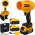 DeWalt DCE90E 20V 5Ah cordless hair dryer blower for snow and leaf removal with 2 batteries, DeWalt DCE90E cordless dusting blower