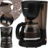 Drip coffee maker Bitek BT-100 2800W with glass coffee pot 1000ml coffee, Electric coffee machine Bitek with permanent filter from the network Black