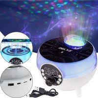 Настольная смарт колонка проектор RGB Starry Sky BT-2203 с диско шаром и беспроводной зарядкой Аккумуляторный Bluetooth ночник с подсветкой ZQS2226