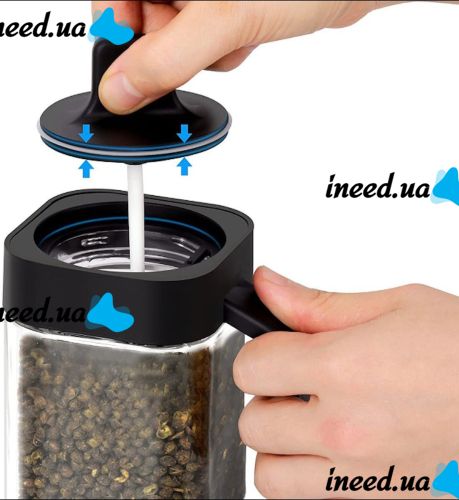 Набор контейнеров баночек Seasoning bottle set XL-730 3 отсека по 400 мл для хранения приправ и специй, Комплект емкостей с крышками и ложками