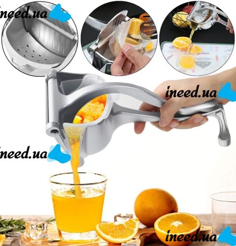 Ручная мини соковыжималка Hand Juicer для фруктов с зажимом 22Х10,8 см универсальный механический пресс для сока цитрусовых из нержавеющей стали
