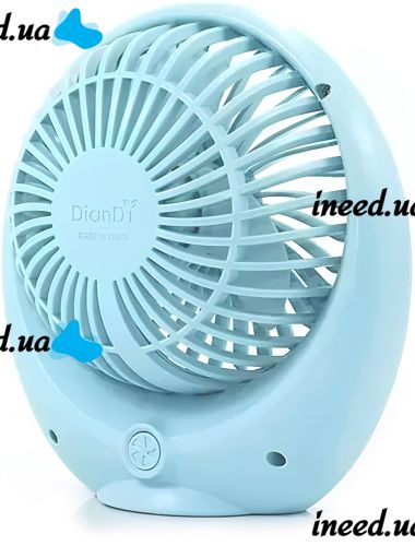 Настольный мини вентилятор Mini Fan SQ1978A портативный ручной вентилятор на стол с 2 скоростями, подсветкой и встроенным аккумулятором 4.5W USB