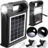 Portable Solar Station CcLamp CL-12 30W Rechargeable LED Flashlight Power Bank with 2 Bulbs on a Solar Battery Power Bank