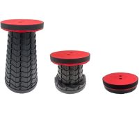 Складной туристический стул Telescopic stool 47 см раскладной телескопический табурет с ручкой, садовый пластиковый стульчик для кемпинга и пикника