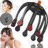 Rechargeable Vibration Massager Antistress for the head Head Massager Octopus K108W48 with 3 Modes, Wireless vibration Massager Octopus on the head