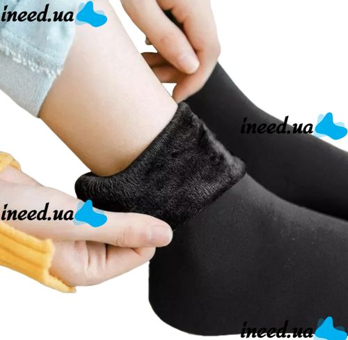 Универсальные женские термо носки Thermal Fashion Socks XD-01 35-41 размер с начесом, Утепленные зимние носочки на меху, Пара носков XD-02