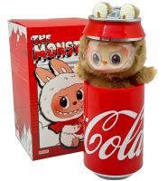 Детская плюшевая игрушка The Monsters Labubu Coca Cola 15 см, Мягкая коллекционная фигурка сюрприз Лабубу в банке Кока кола для детей