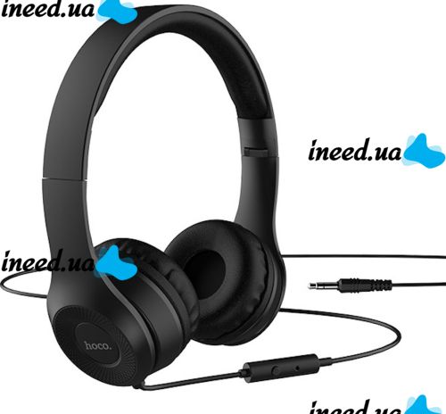 Накладные проводные наушники с микрофоном Hoco Graceful Charm W21, Полноразмерные игровые наушники для компьютера и телефона с гарнитурой 96430