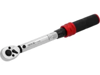 Динамометрический ключ YATO YT-07676 1/2" 20-220 Нм трещоточный ключ для точной затяжки болтов и гаек, инструмент в кейсе для ремонта автомобилей