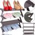 Складна етажерка полиця для зберігання взуття Z-Shared Shoe Rack YH8802-4 на 4 полиці, Побутова стійка органайзер YH-8802 для речей і взуття кавова