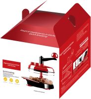 Ручной измельчитель овощей Keouke Chopper Food LG-006 2 в 1 кухонный мини блендер с тремя лезвиями и чашей на 1.5 л чоппер для измельчения мяса