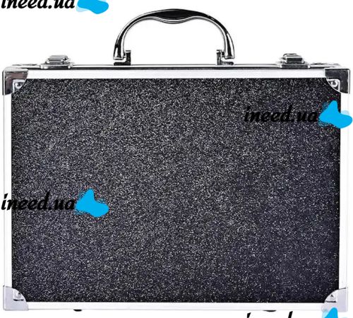 Подарочный набор косметики Miss Young GM20250 93 предмета Декоративная косметика тени для век блески румяна пудра и кисточки в кейсе Черный