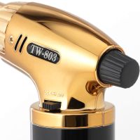 Газовая горелка Zhong Pai TW-803 ветрозащитная турбо-зажигалка с пьезоподжигом и контроллером пламени, турбогорелка до 1300°C для кемпинга и барбекю