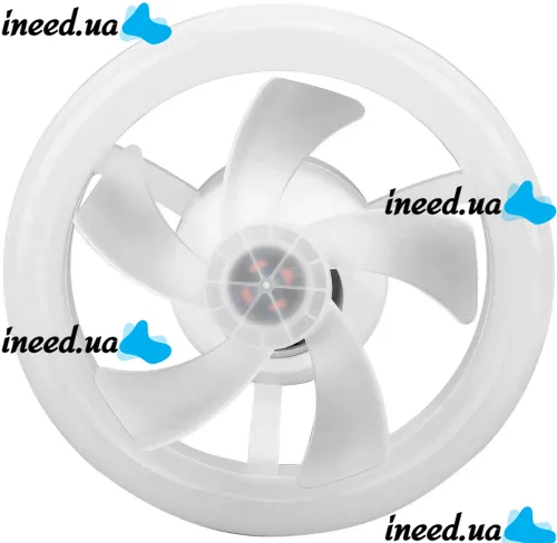 Электрический потолочный вентилятор лампа LED Fan Light CHP-008 2835 2в1 в патрон E27 с пультом дистанционного управления, RGB люстра с вентилятором