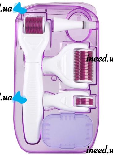 Mesoroller for Face and Body Customs Derma Roller System 5 in 1 Skin Care Kit, Anti-aging Dermaroller with Titanium Microneedles AND 1-17