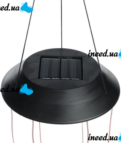 Садовая подвесная лампа Solar Wind с 6 LED разноцветными шарами, водонепроницаемый уличный светильник, декоративный фонарь на солнечной батарее