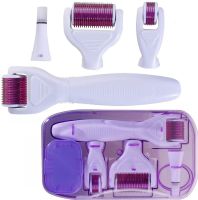Mesoroller for Face and Body Customs Derma Roller System 5 in 1 Skin Care Kit, Anti-aging Dermaroller with Titanium Microneedles AND 1-17