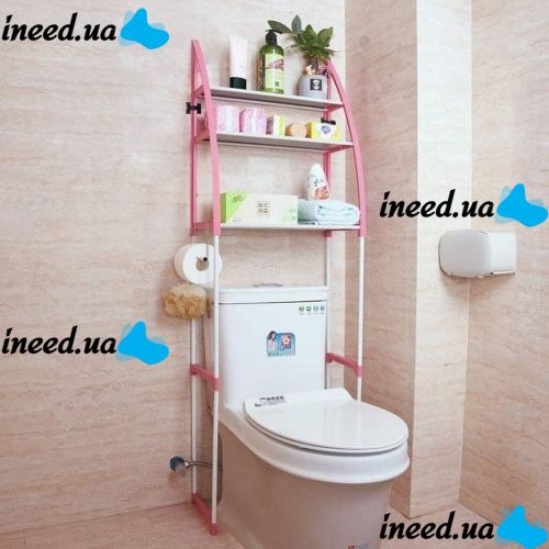 Стойка над унитазом Supretto Toilet Rack 160х50 см напольный стеллаж, полка этажерка для ванной комнаты и туалета органайзер для хранения