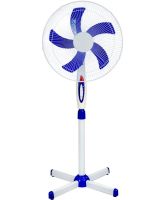 Напольный вентилятор Wimpex WX-1612 40 см stand fan 16" 100W с регулировкой высоты, Бесшумный вентилятор Вимпекс 100Вт на пол 3 скорости Белый