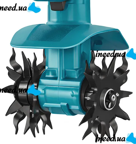Аккумуляторный ручной мини культиватор Makita G6685 для рыхления и прополки огорода, беспроводной электрокультиватор с 2 аккумуляторами для сада
