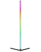 Напольный угловой RGB торшер светильник Nook Lamp 120 см с пультом управления, Угловая светодиодная LED лампа подсветка с разными режимами Черный
