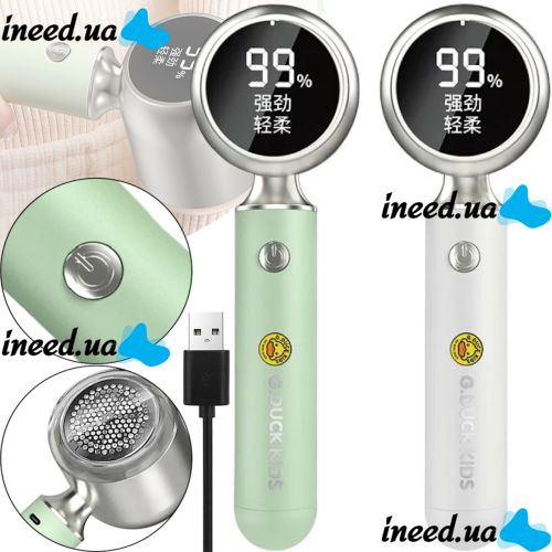 Аккумуляторная машинка бритва Lint Remover KST-M6 для удаления катышек и волос с одежды, Беспроводной триммер для срезания катышков с зарядкой от USB