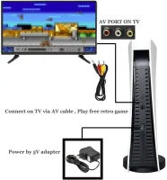 Игровая приставка Dendy 8 Bit Game Station PS5 с двумя джойстиками и 620 встроенных игр GS5, Детская ретро консоль Денди G155 для телевизора