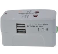 Universal Power Adapter plug to socket 1000 mA Universal adapter SL-823 2USB, Adapter for EU UK US CA Japan outlet with USB for travel