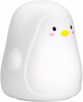Настольный силиконовый ночник Пингвин Penguin LJC-129 с RGB подсветкой и сенсорным датчиком, Светодиодный светильник 7 режимов на аккумуляторе USB