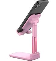 Настольная подставка держатель с зеркалом Folding desktop phone stand PD-C06 для телефона планшета, Складной трансформер для смартфона AND196 Розовый